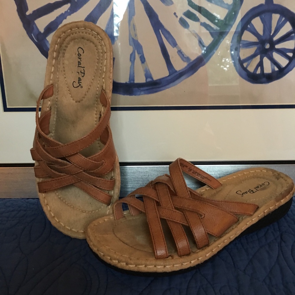 Slip on sandals by Coral Bay